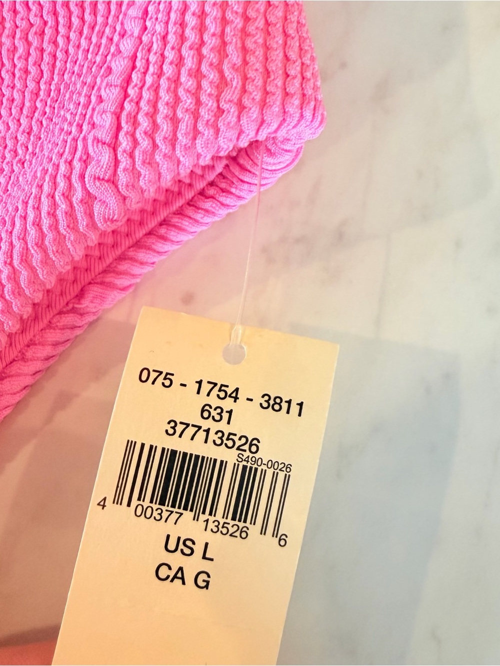 aerie NWT Hot Pink Ribbed High-Rise Bikini Bottom - Picture 2 of 6